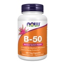 Teraz potravinové doplnky, vitamín B-50 mg, výroba energie*, zdravie nervového systému*, 100 Veg kapsúl