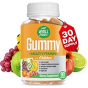 Deti Gummy Multivitamín - Kompletné denné Essentials Deti Vitamíny a minerály pre celkovú wellness, 90 Gummies. Ovocná príchuť, bez umelého cukru, bez mliečnych výrobkov a lepidla