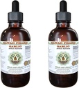Cesnak bez obsahu alkoholu Tekutý extrakt, organický cesnak (Allium sativum) sušený prášok glycerit Hawaii Pharm prírodný bylinný doplnok 2x2 oz