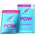 EBOOST POW Natural Pre Cvičenie Powder - 15 paketov, Modrá Malina - Preworkout Energy Booster Gym Supplement Drink Mix pre mužov a ženy - Výkon, Spoločná podpora mobility - Bezlepok