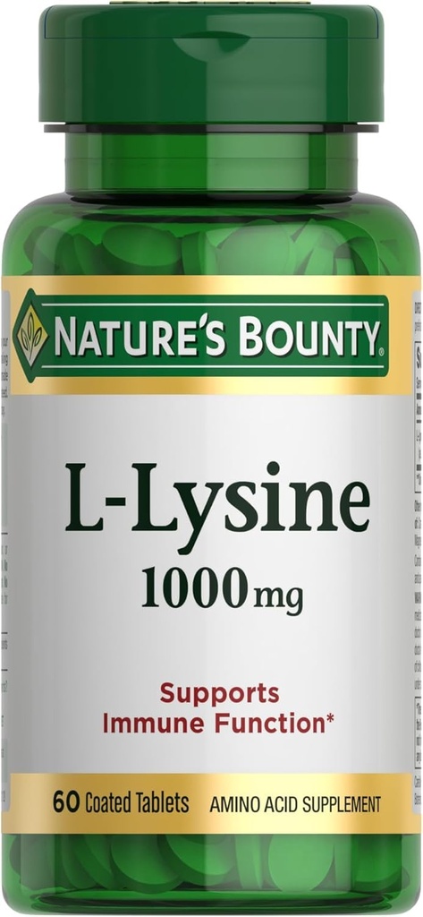 Nature's Bounty L- Lysine, 1000 mg, 60 tabliet