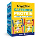 Quantum Energy Square: Energy Bar s kofeínom & 10g Protein. Delicious Healthy Snack On The Go. (Vegan, Gluten-free, Soy-free, Dairy-free) (Variety 8-Pack)