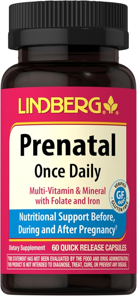 Lindberg Prenatálne vitamíny pre ženy 60 Kapsule 