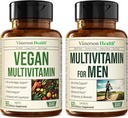 Vegánske multivitamíny pre Vegánov a Vegetarianov a kompletný multivitamín pre mužov