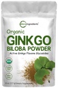 Micro Ingrediencie Raw Organic Ginkgo Biloba Powder, 8 Ounce (18 mesiacov dodávky), Filler zadarmo, podporuje funkciu mozgu a duševné varovanie, žiadne GMO a Vegan priateľsky