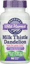 Oregon's Wild Harvest Milk Thitle Dandelion - extrakt Štandardizovaný na 80% Silymarins (90 kapsúl)