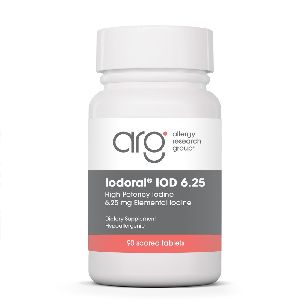 Optimox Iodoral 6,25 mg - Iodine Supplements for Thyroid support, Lugol Solution, Daily Vitamíny a minerály, High Potency Iodine Tablets - 90 tabliet 1-Pack