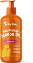 Zesty Paws Wild Aljašský lososový olej pre psy a mačky- Skin and Coat Support, Omega 3 Supplement for Pets, 16oz, Pump Top