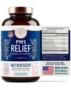 PMS doplnok podpory pre ženy s čerešňami, Maca Root, Ashwagandha - obdobie úľavy, Bloating Relief for Women, Mood Support, Hormone Balance Bylinné doplnky - 30 dní, 60 Vegan Kapsule