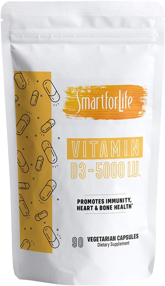 Smart for Life Vitamín D3 5000 iu - 90 Gróf rastlinných kapsúl