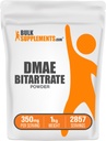 BulkSupplementments.com DMAE Bitartrate Powder - Dimetylaminoetanol bitartrát, DMAE Supplement - Unflavred & Gluten Free, 350mg per Serving, 1kg (2,2 lbs) (Pack of 1)