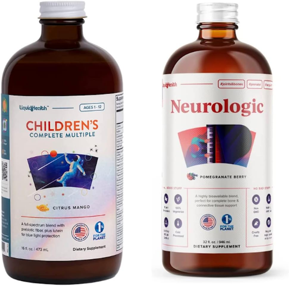LIKVIDNÁ HEALTHA Tekutý multivitamín pre deti a pre mozgu posilňovacie Neurologické tekuté vitamínové doplnky