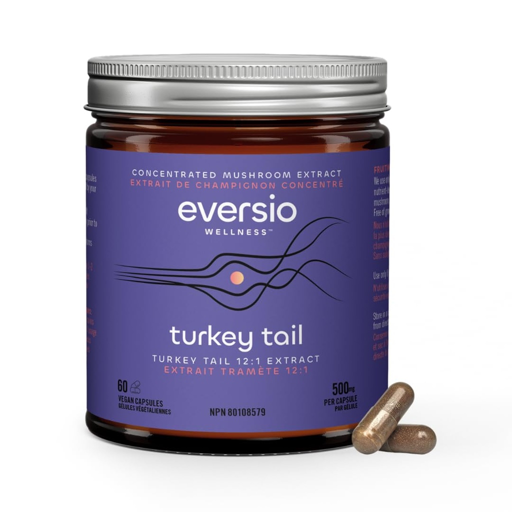 Defend Now Organic Turkey Tail Mushroom Supplement - 12:1 Turkey Tail Extract v 60 Vegánskych kapsulách (500mg) - 45% Overené Beta-D-Glucans!