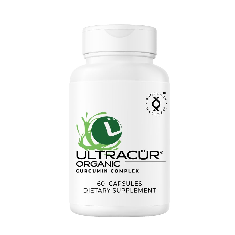 UltraCur Organic USDA Certified - LPSTM Turmeric Curcumin - Curcumin môžete cítiť!TM US Patented Technology - 70% ľudí cíti významný rozdiel v týždni A, 50% za 24 hodín! (60 Počet)