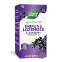 Nature's Way Sambucus Immune Lozenges, with Vitamin C, Black Elderberry Extract, Immune Support*, 30 Lozenges (Backaging May Vary)