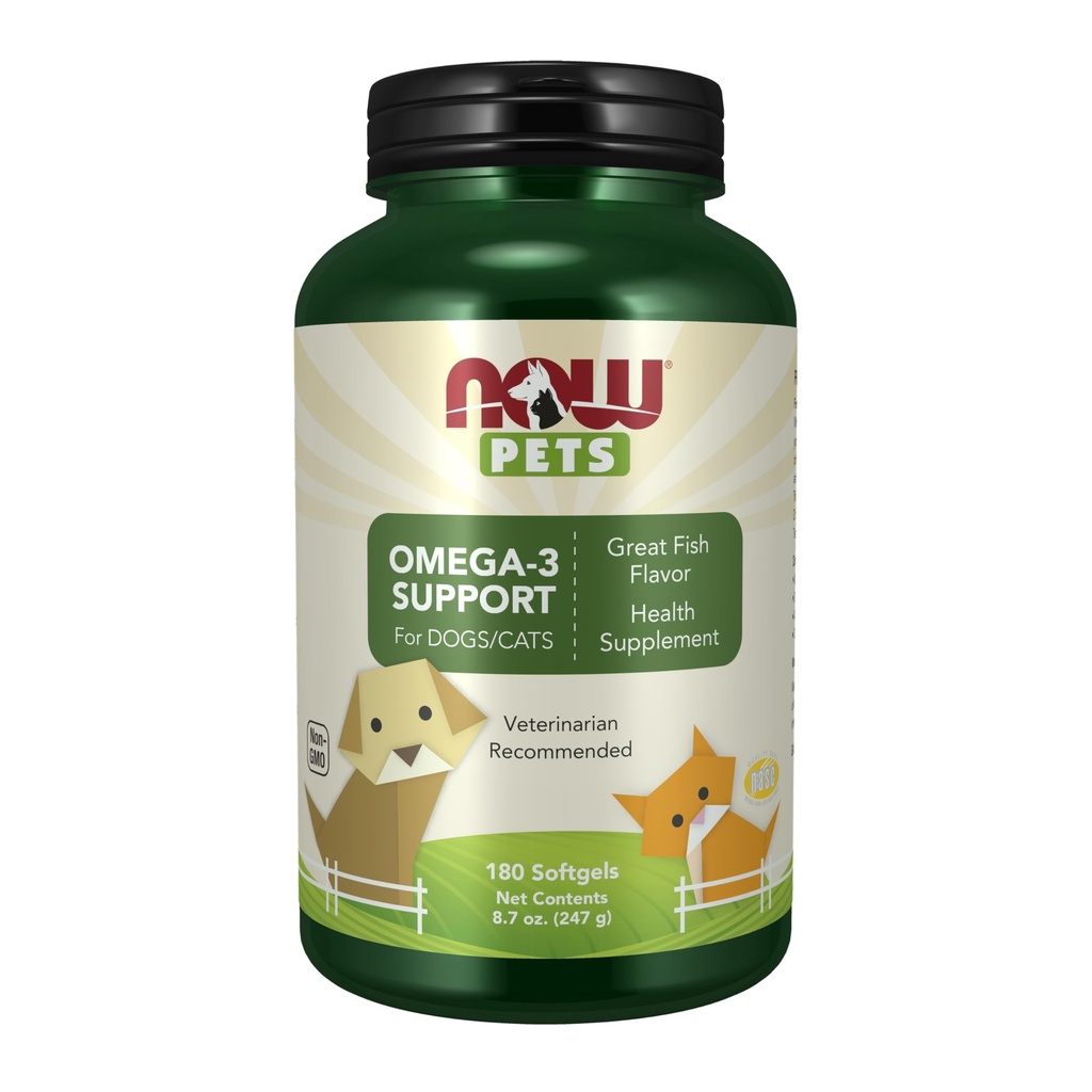Teraz Pet Health, Omega 3 Supplement, Formulované pre mačky a psy, NASC Certified, 180 Softgels