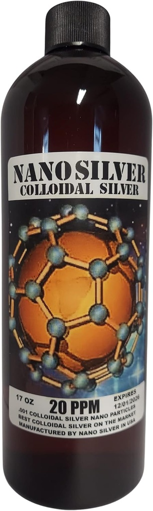Nano Silver Koloidné striebro 51 Ounces Tri fľaše 