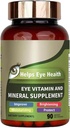 Vitamíny a minerály v oku s luteínom, zeaxantínom, podporuje kmene očí, zdravie zraku pre dospelých s vitamínmi C a E, vegánskym očným vitamínom