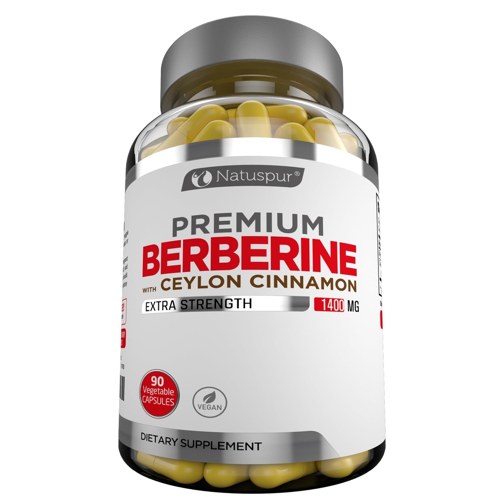 Premium Berberine HCL Plus Ceylon škorica 1400mg 