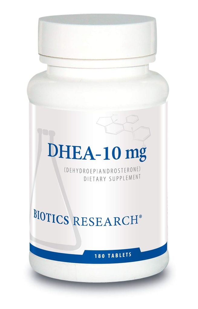 Biotika Výskum DHEA 10 Milligram Hormonálna rovnováha, Metabolizmus, zlepšenie nálady a Outlook, vek Gracefully, zdravý stres odpoveď, 180 tabliet