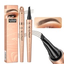 Q706 Pero obočia, 4 Tipped, presné, dlhotrvajúce, vodeodolné make-up obočia (2#Dark Brown)