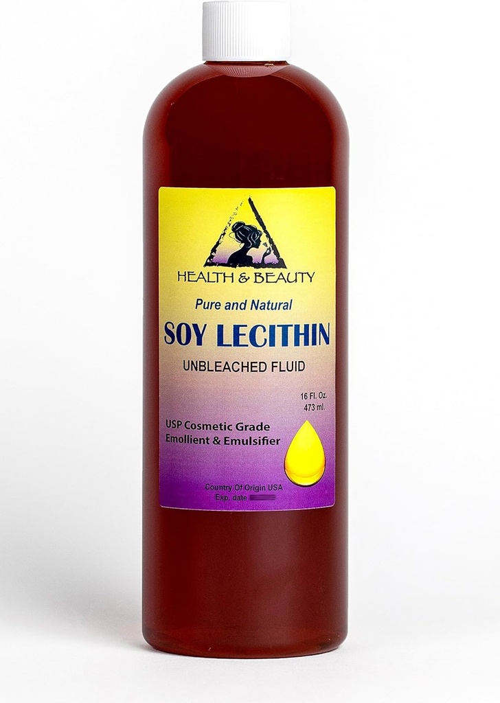 Lecitín Sója Nebielený tekutý emulgátor Zvláčňujúci stabilizátor Pure 16 oz