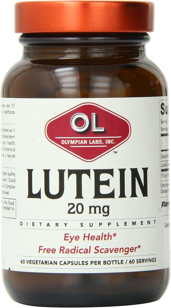 Olympian Lab Lutein Natural Carotenoid Kapsule, 60 Počet