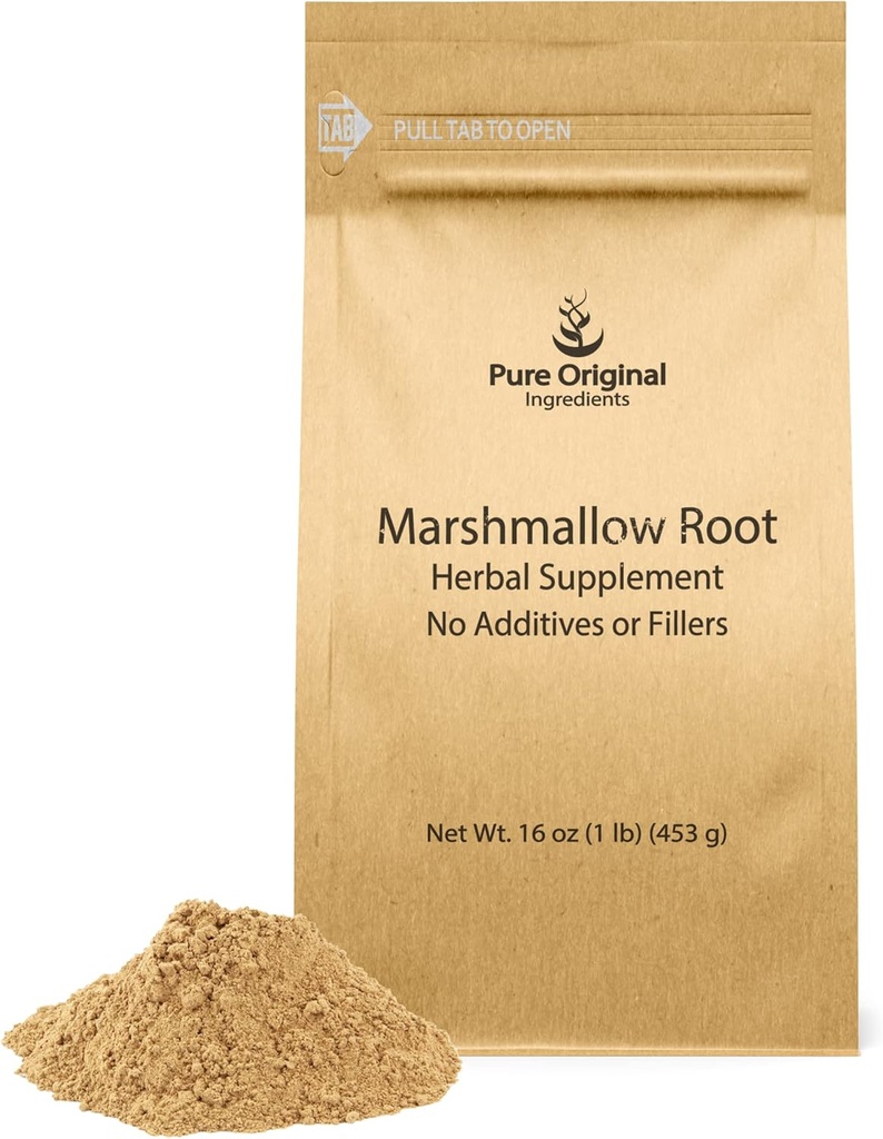 PURE ORIGINÁL SUROVINY Marshmallow Root Extract (1 LB), prášok, bylinné doplnky
