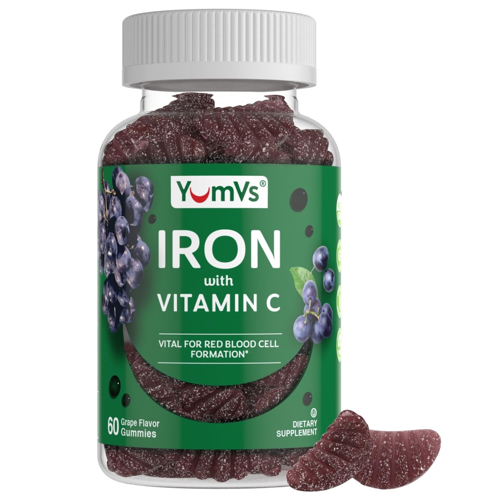 Železo Gummies Doplnok s vitamínom C 