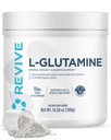 Revive Gut L-Glutamine Powder MD - Svalové zotavenie a imunitný systém Posilňovač pre dospelých - Podporuje tráviace zdravie a znižuje svalovú bolesť - Imunita a trávenie Vegan Pure L Glutamine Supplement