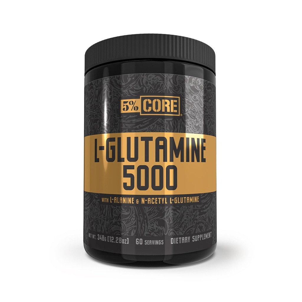 5% Nutrition Core L-Glutamine 5000 Supplement w/L-Alanine 