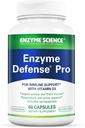 Enzyme Science Enzyme Defense Pro, 60 Capsules–Immunity Support Supplement – Formulated with Vitamin D3, L-Lysine, Calcium, and Protease–Enzyme Digestion Support –Immune System