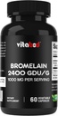Hypromelóza Supplement 1000 mg per Serving, 2400 GDU/g, Proteolytic Enzymes, podporuje trávenie bielkovín, 60 grófov - non-GMO a bez lepidla