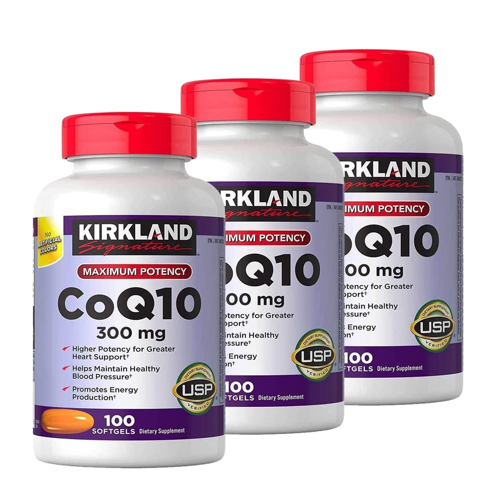 Kirkland Signature CoQ10 300 mg., 100 Softgels (3 balenia)