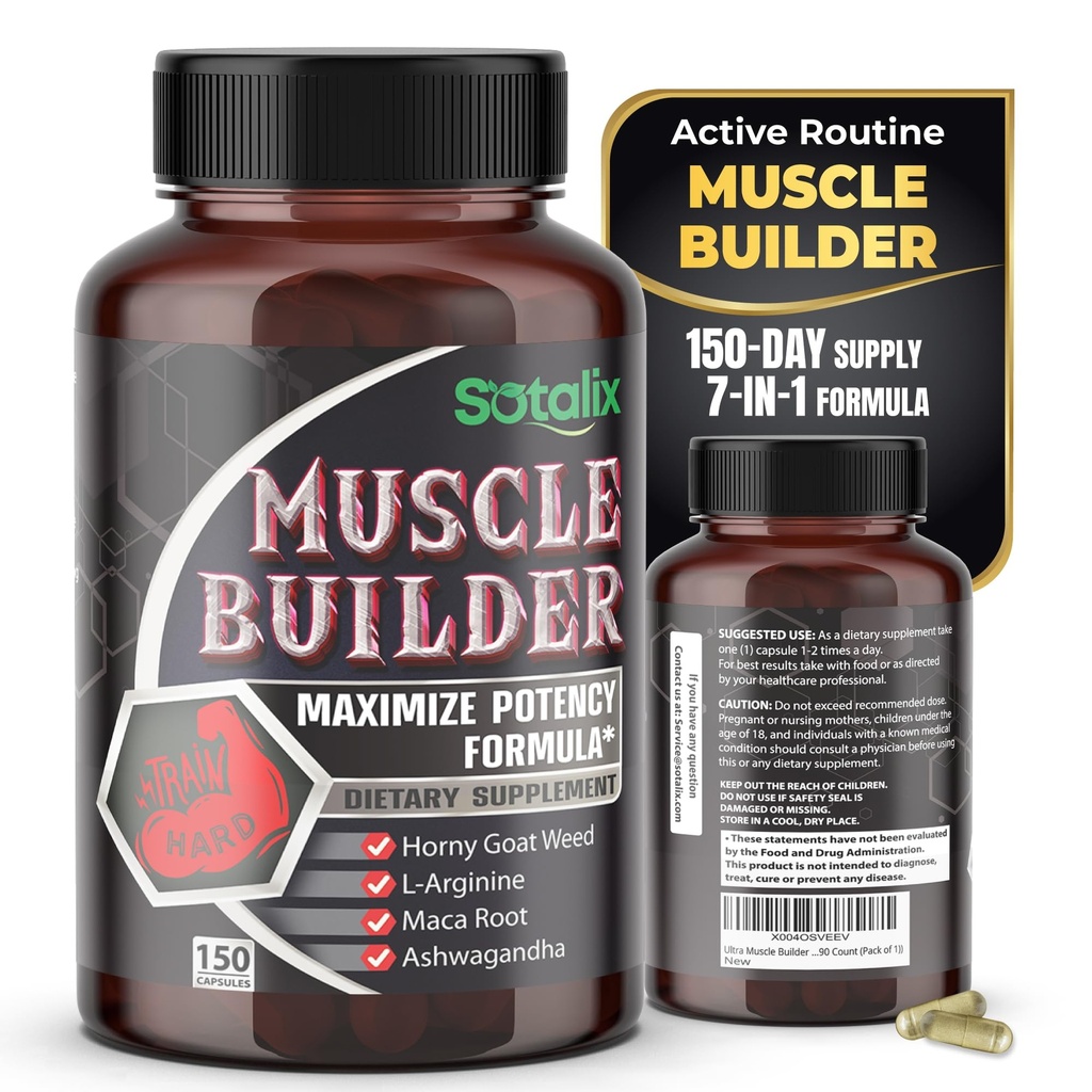 Ultra svalovej Builder Supplement s L-Arginín & Tribulus 