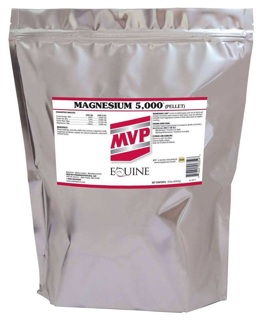 Horčík 5000 (10lb) Pokojný/metabolizmus/Muscle Funkcia Podpora pre kone.