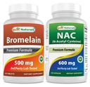 Najlepšie prírodné hypromelóza 500 mg & NAC 600 mg