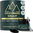 Shilajit Resin 500mg High Potency, Shilajit Pure Himalayan Organic, 85+ Trace Minerals & Fulvic Acid 