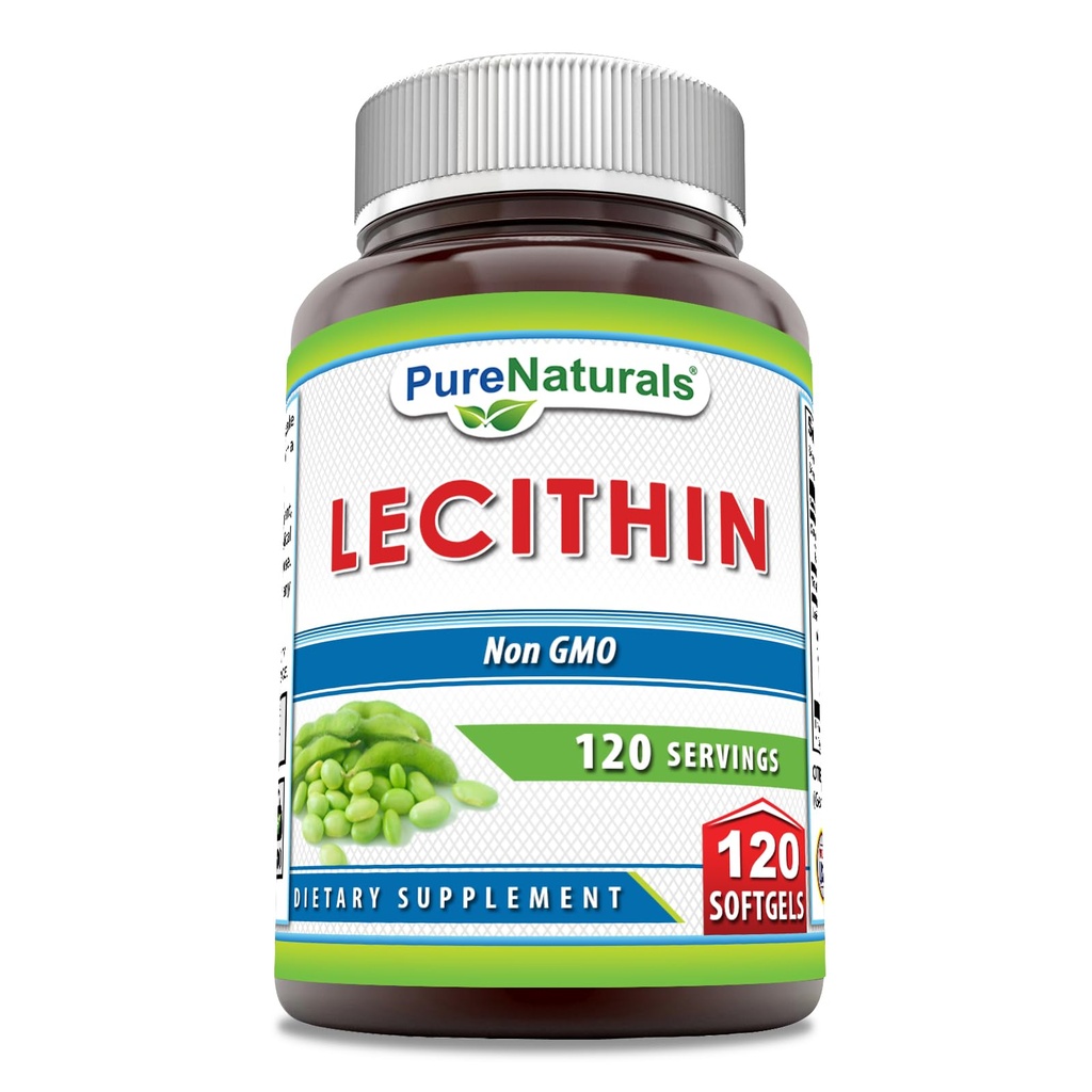 Pure Naturals Lecitin 1200 mg Softgels Supplement 