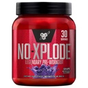 BSN N.O.-XPLODE prášok pred tréningom, Energetický doplnok pre mužov a ženy s kreatínom a Beta-Alanínom, chuť: hrozno, 30 porcií