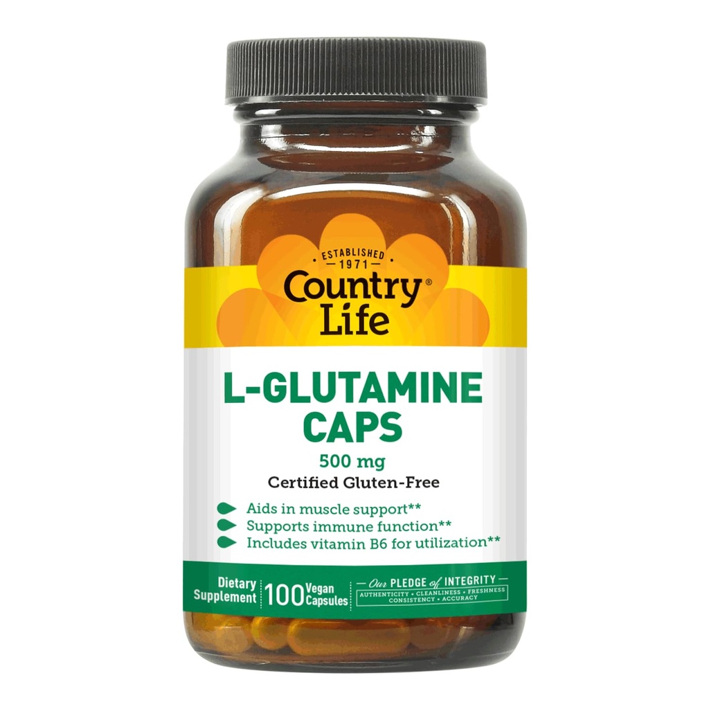 Country Life L-Glutamine 500 mg s B6 