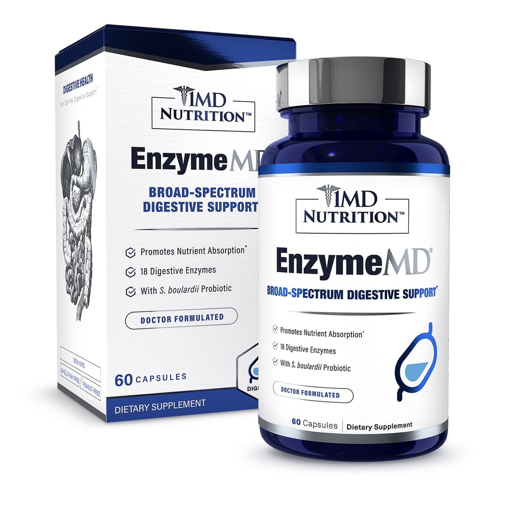 1MD Nutrition EnzymeMD - Digestive Enzymes Supplement - Dr. Formulovaný 