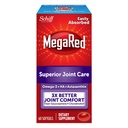 Omega-3 Krill Oil a Joint Supplement - Megared Joint Care 60 softgels - EPA/DHA mastné kyseliny, Antioxidanty, Kyselina hyalurónová, Žiadna rybacia pachuť ako s rybím olejom