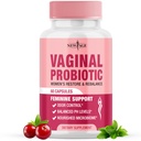 NEW AGE Vaginálne probiotiká pre ženy s prebiotikami, brusnicový extrakt a Lactobacillus Probiotic Blend, podporuje zdravé pH bilancie, Odor Control, Vaginal Flora - 60 Kapsule