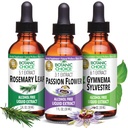 Botanická voľba Vášeň Kvet, Rosemary Leaf, & Gymnema Sylvestre Extrakty Bundle 