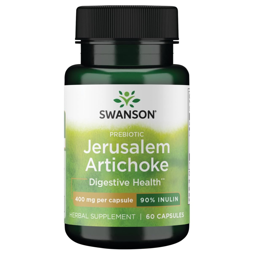 Swanson Full Spectrum Jerusalem Artičok 400 Milligrams 60 kapsuly