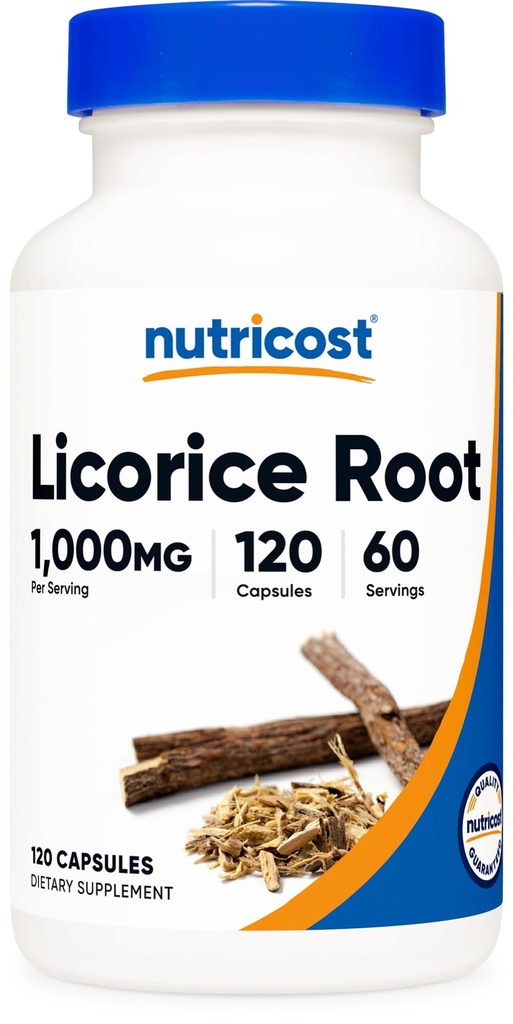 Nutricost Licorice Root 500mg, 120 Kapsule - Non-GMO, Gluten Free