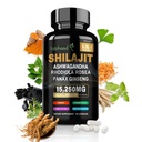 Shilajit od Muži/Ženy - Pure Himalayan Organic,Shilajit Kapsule s Ashwagandha,Doplnky 60 Kapsule Alternatíva k Resin,Drops & Gummies
