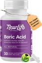 NewLife Naturals - Boric Acid Suppository for Women pH Balance Pills - 600mg - Feminine Care - Vaginal Odor Svrbenie výboj BV 