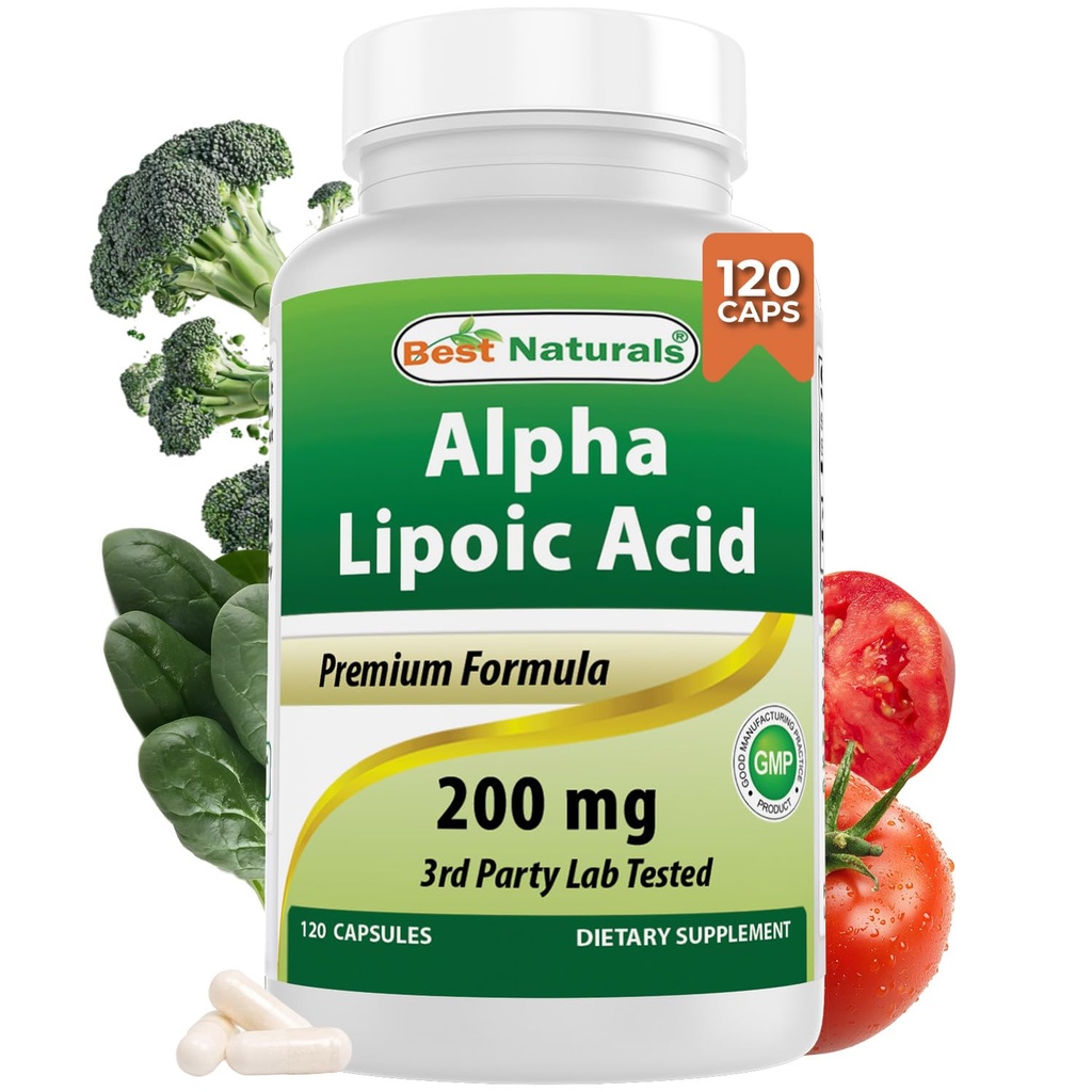 Najlepšie prírodné Alpha Lipoic Acid 200 Mg 120 Kapsule